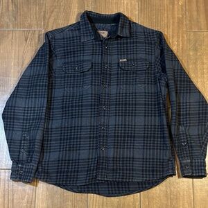 Orvis Navy Herringbone flannel shirt